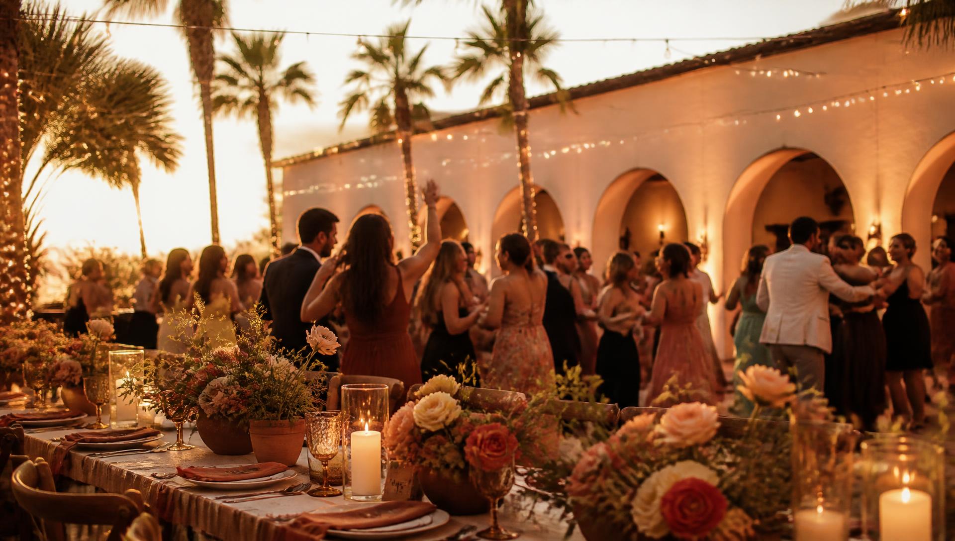 Golden hour reception in the Rio Grande Valley